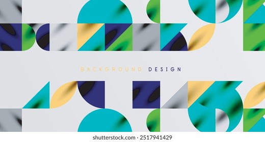 Triângulos, triângulos redondos e círculos techno art. Ilustração de vetor para papel de parede, banner, plano de fundo, cartão, ilustração de livro, página inicial