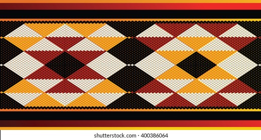 Triangles Sadu Style Weaving Theme Background