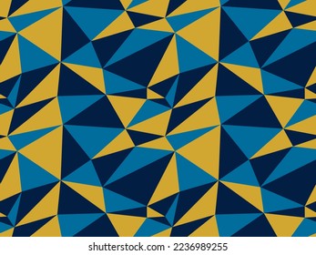 Triangles seamless background, messy chaotic vector pattern, particles design pattern for wallpaper or print or textile or wrapping paper.