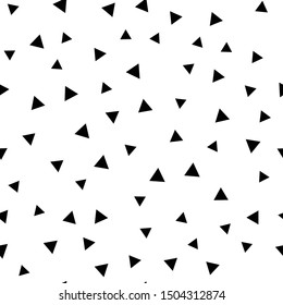 Triangles Seamless Pattern. Geometric Triangle Shape Texture.