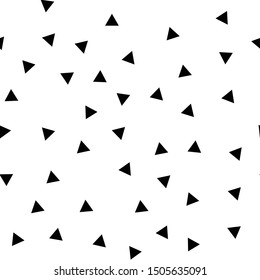 Triangles seamless pattern. Geometric triangle shape texture.