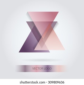 Triangles with shades and colors arranged in colorful pattern. Geometrical pattern with vintage colors. Abstract background texture.