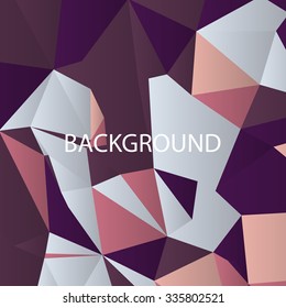Triangles with shades and colors arranged in colorful pattern. Geometrical pattern with vintage colors. Abstract background with 3d design elements. Material design texture for backgrounds and gui.