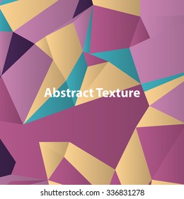 Triangles with shades and colors arranged in colorful pattern. Geometrical pattern with vintage colors. Abstract background with 3d design elements. Material design texture for backgrounds and gui.