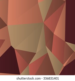 Triangles with shades and colors arranged in colorful pattern. Geometrical pattern with vintage colors. Abstract background with 3d design elements. Material design texture for backgrounds and gui.