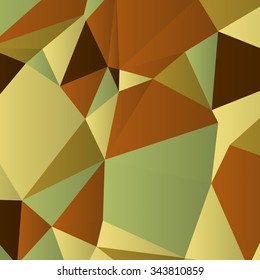 Triangles with shades and colors arranged in colorful pattern. Geometrical pattern with vintage colors. Abstract background with 3d design elements. Material design texture for backgrounds and gui.