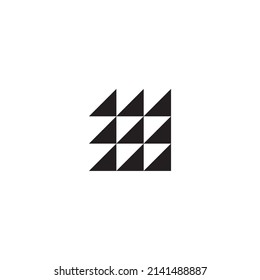 Triangles shaped box simple symbol logo vector