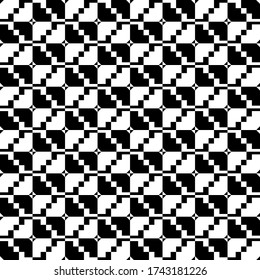 Triangles ,squares, checks, rhombuses, diamonds seamless pattern. Tribal motif. Folk wallpaper. Ethnic ornament. Geometric background. Textile print, abstract illustration. Geometrical ornate. Vector