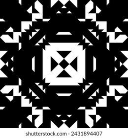 Triangles ,squares, checks, rhombuses, diamonds, crosses seamless pattern. Geometrical ornate. Folk wallpaper. Geometric background. Tribal motif. Ethnic ornament. Textile print, abstract. Vector art