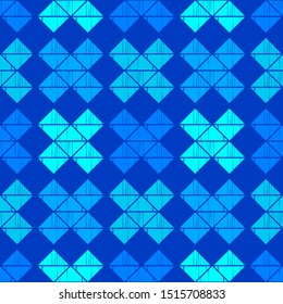 Triangles and squares. Trendy seamless pattern designs. Patterned texture. Vector geometric background. Can be used for wallpaper, textile, invitation card, wrapping, web page background.