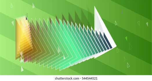 triangles and template with class result
