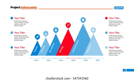Triangles Timeline Slide Template