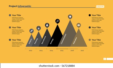 Triangles Timeline Slide Template