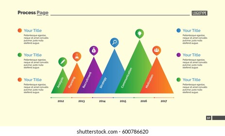 Triangles Timeline Slide Template