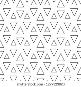 Triangles, trapeziums pattern. Geometrical figures wallpaper. Polygons motif. Geometric background. Shapes backdrop. Digital paper, abstract. Seamless ornament