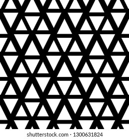 Triangles, trapeziums pattern. Geometrical figures wallpaper. Geometric background. Shapes backdrop. Polygons motif. Digital paper, abstract. Seamless ornament.