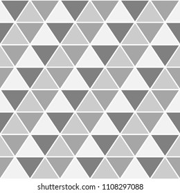 Triangles. Triangular shapes background. Triangle figures wallpaper. Polygons backdrop. Mosaic motif. Tiles illustration. Geometrical pattern. Digital paper design, textile print. Seamless abstract.