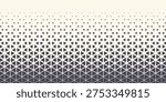 Triangles Vector Abstract Geometric Technology Background. Halftone Triangular Retro Style Simple Pattern. Minimal Style Dynamic Tech Wallpaper