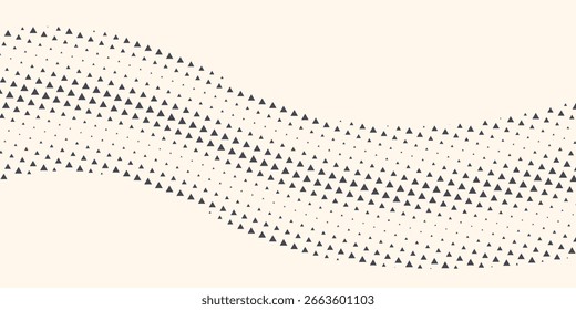 Vetor Vetor Abstract Geometric Technology Background (Tecnologia geométrica abstrata do vetor triângulos). Meio-tom triangular estilo retro padrão simples. Estilo mínimo Dynamic Tech Wallpaper