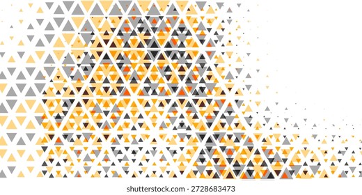 Triángulos de Vector Abstractas Fondo de Tecnología geométrica. Patrón simple de estilo retro triangular de semitono. Fondo de pantalla técnico dinámico de estilo mínimo. eps 10