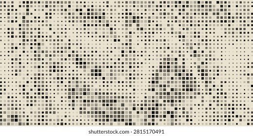 Triangles Vector Abstract Geometric Technology Background. Halftone Squer Retro Style Simple Pattern. Minimal Style Dynamic Tech Wallpaper