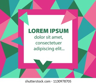 Triangles vector background