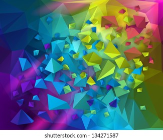 Triangles vector background