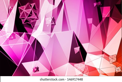 Triangles vector background
