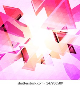 Triangles vector background