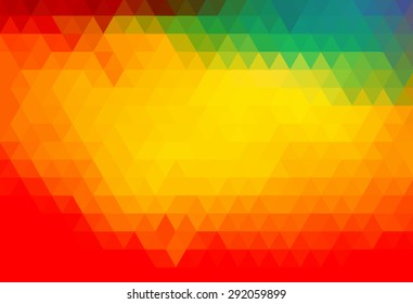 Triangles. Vector background of geometric shapes. Texture with flow of spectrum effect. Geometric background