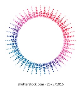 Triangles vector colored background with place for your text