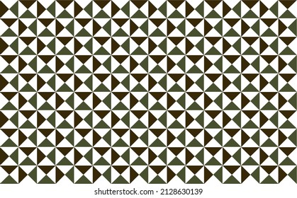 Triangles vector pattern background using military colors within white background. Suitable for decoration, cover, backdrop, and military related theme.