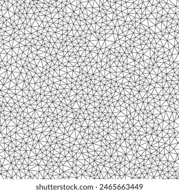 Triangles vector pattern. Tiny triangles size. Regular lines weight. Repeatable pattern. Seamless tileable vector illustration.