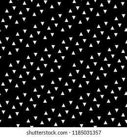 Triangles wallpaper. Triangular blocks background. Geometrical figures backdrop. Triangle shapes ornament. Geometric motif. Digital paper, page fills, web design, polygons abstract. Seamless pattern. 