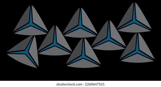 Triangle-shaped background in vector form. Triangle-shaped geometrical background background of an abstract triangle