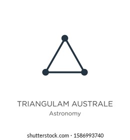 Triangulam australe icon vector. Trendy flat triangulam australe icon from astronomy collection isolated on white background. Vector illustration can be used for web and mobile graphic design, logo, 
