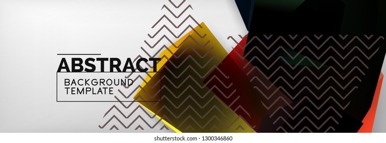 Composição de formas geométricas triangulares 3d, plano de fundo abstrato, linha vetorial e design de formas