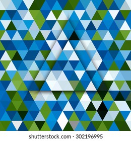 Triangular abstract background