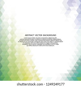 Triangular abstract background. template for business presentation