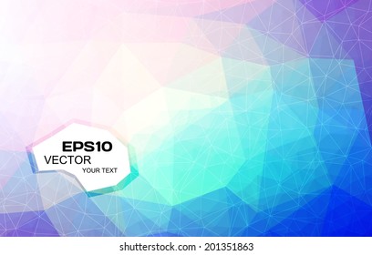 Triangular abstract colorful background eps10 vector