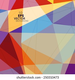 Triangular abstract colorful background eps10 vector