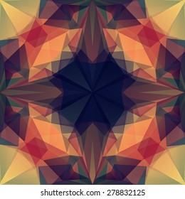 Triangular abstract seamless pattern. Geometric background