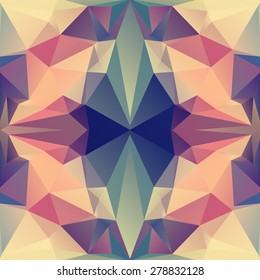 Triangular abstract seamless pattern. Geometric background