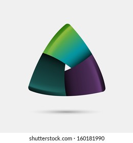 Triangular abstract shape, eps10 vector