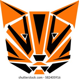 triangular animals, image cat tiger