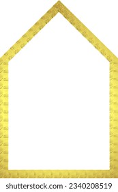 Triangular Arch Architectural Arch rectangular Door Window frame Greek key pattern Greek meander branches decorative Luxury decorative golden frame gold greek fret picture frame golden frame 