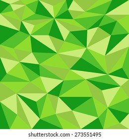 Triangular background in green tones.