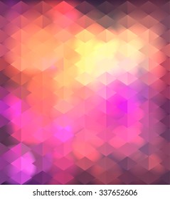 Triangular     background with light soft lilac and yellow colors. autumn background