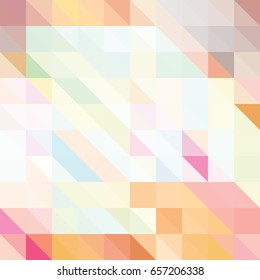 Triangular background with pastel colors