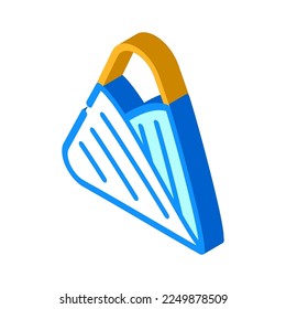 triangular bandage first aid isometric icon vector. triangular bandage first aid sign. isolated symbol illustration